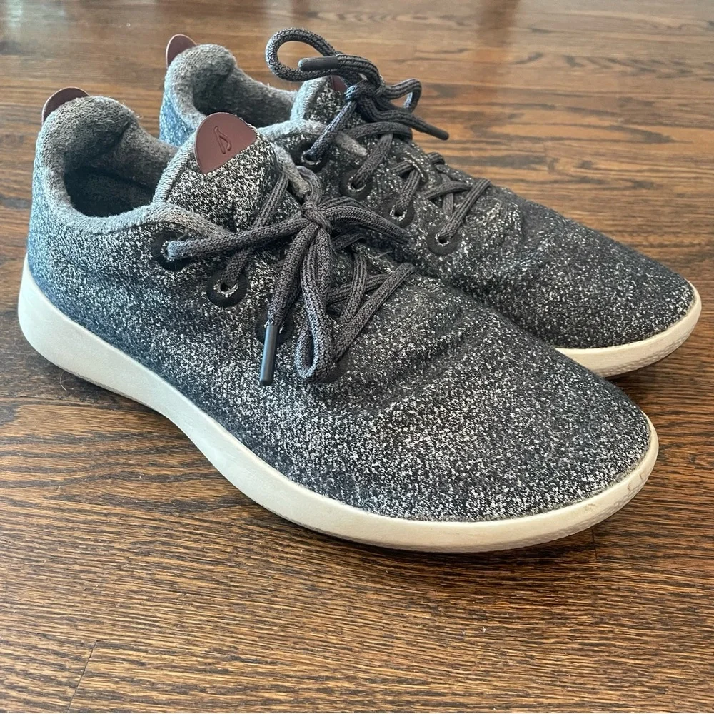 ALLBIRDS Gray Mizzles Water Repellent Merino Wool Runners Sneakers